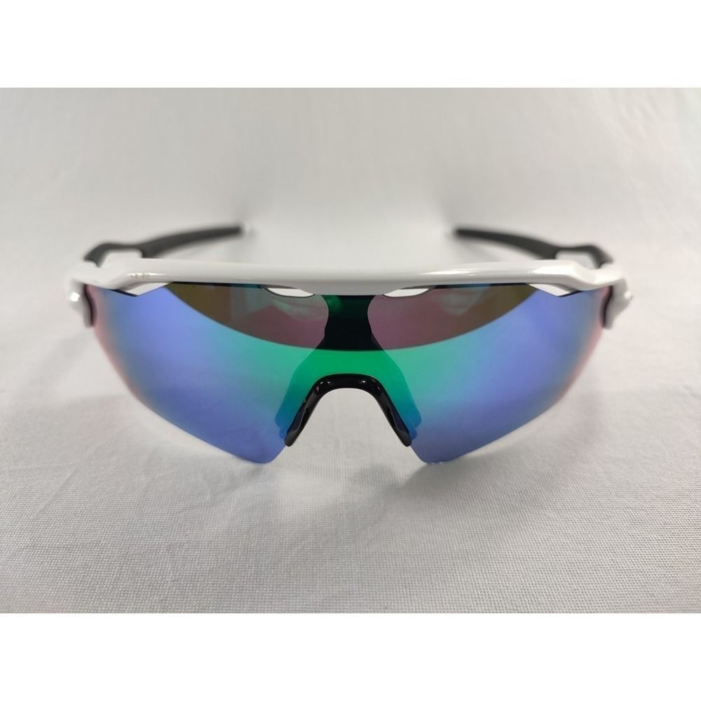 Oakley Radar EV Path Sunglasses White OO9208-16 Prizm Polarized Shield Blue